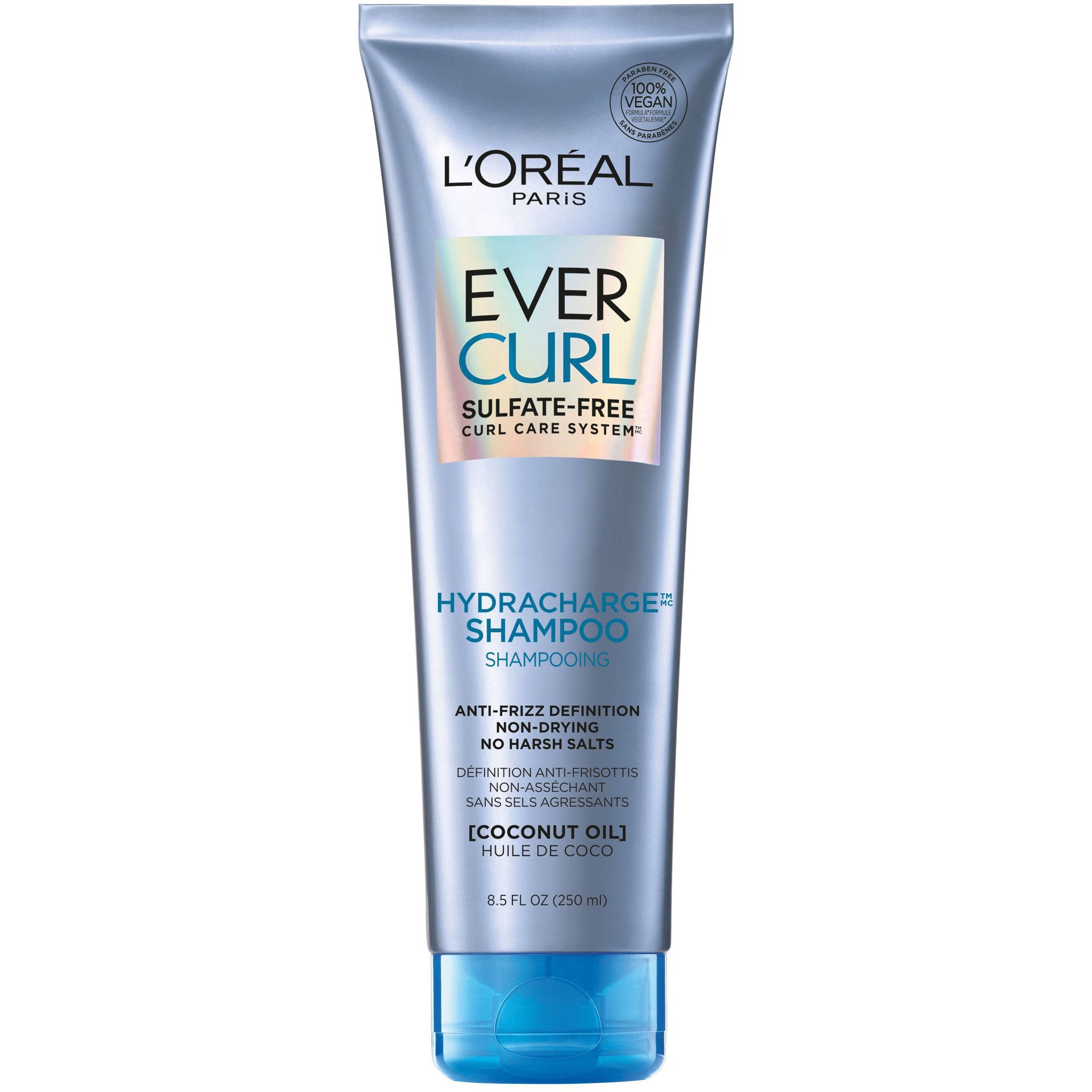 slide 1 of 3, L'Oréal EverCurl Coconut Oil Hydracharge Shampoo, Sulfate Free, 8.5 fl oz