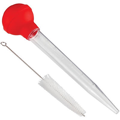 slide 1 of 1, chefstyle Red Baster with Brush, 1 ct