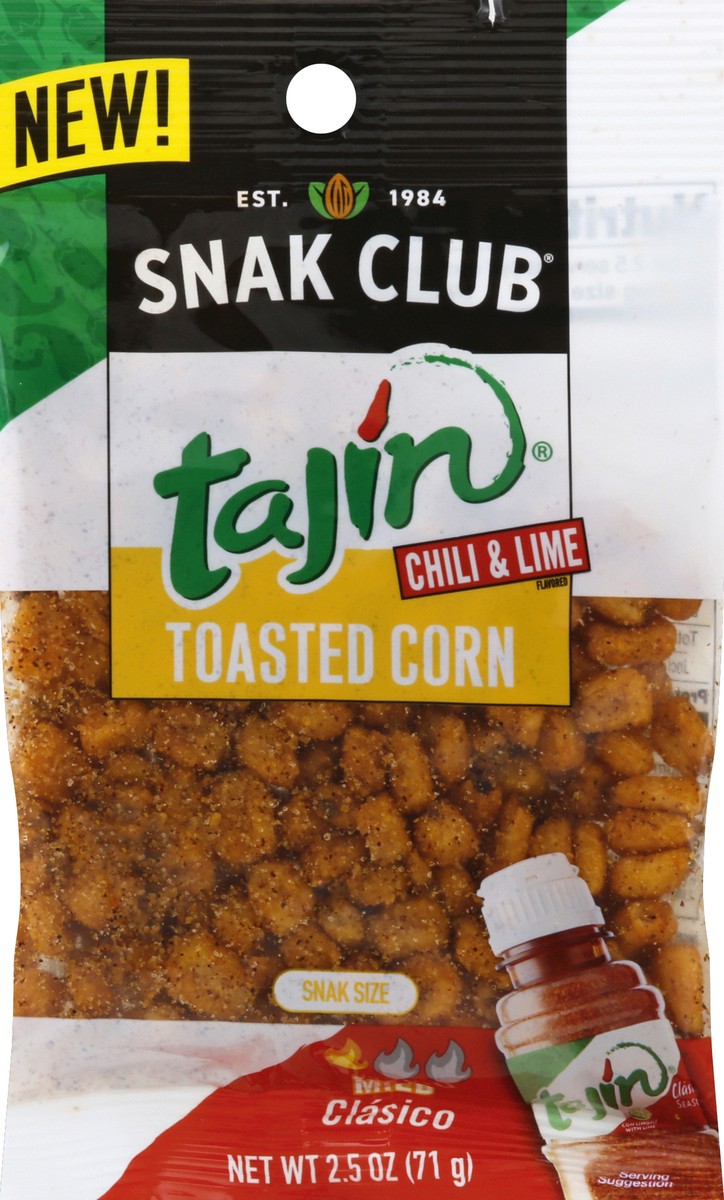 slide 1 of 1, DSD SNACKS Tajin Toasted Corn, 2.5 oz