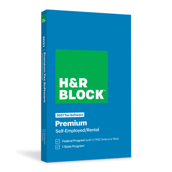 slide 1 of 4, H & R Block H&R Block Premium 2021 Tax Software, 1 ct