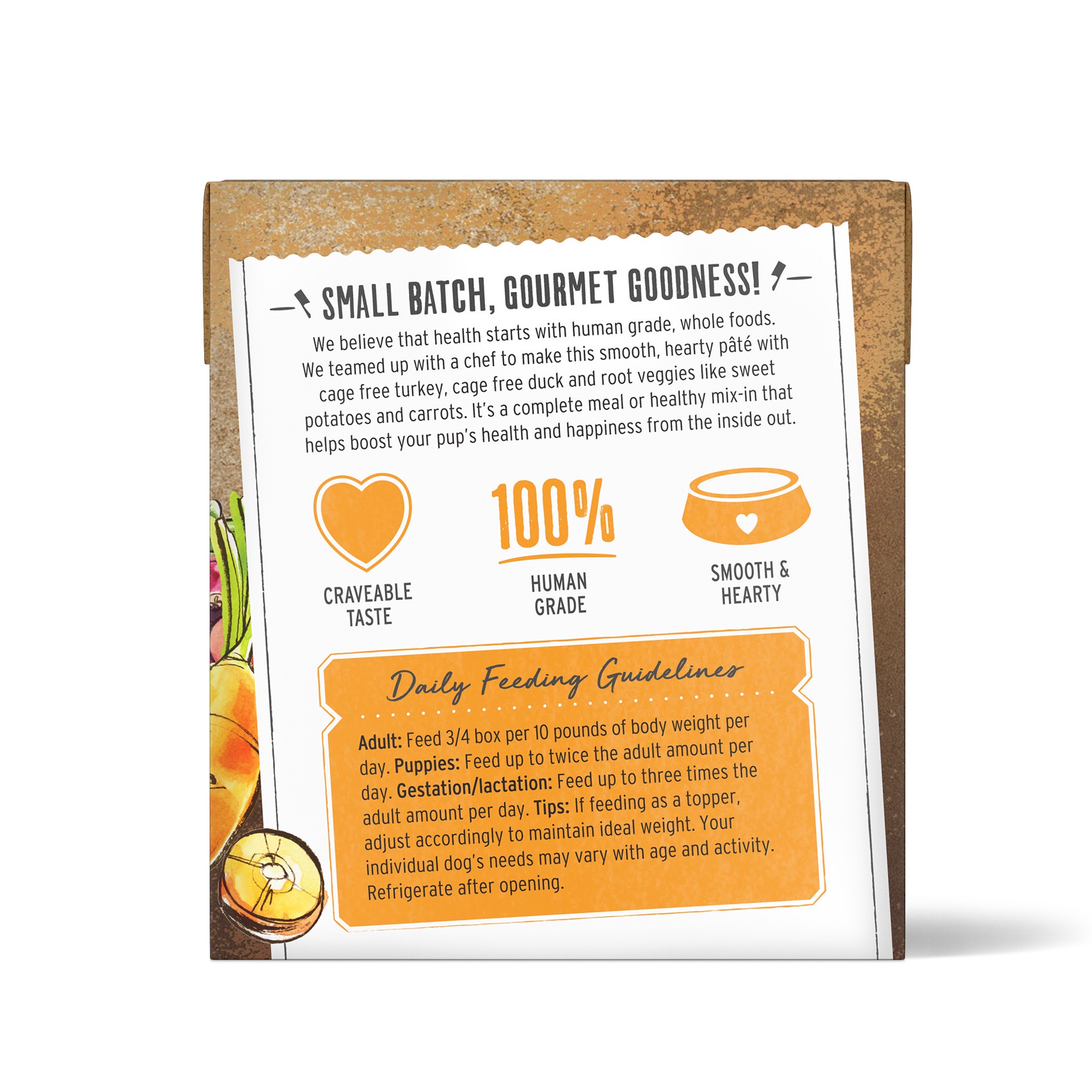 slide 5 of 8, The Honest Kitchen Butcher Block Pâté Butcher Block Pâté: Turkey, Duck & Root Veggies Wet Dog Food, 10.5 oz x1, 10.5 oz