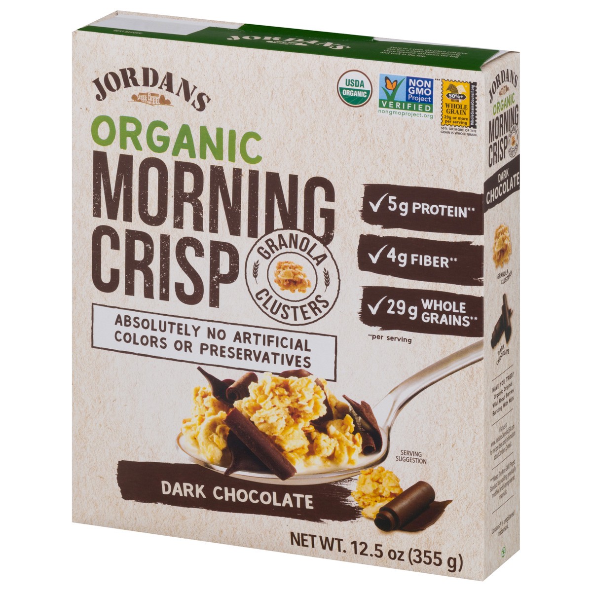 slide 9 of 9, Jordans Organic Dark Chocolate Morning Crisp 12.5 oz, 12.5 oz