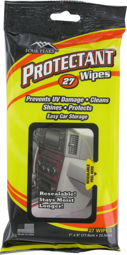 slide 1 of 1, Four Peaks Automotive Protectant Wipes, 27 ct
