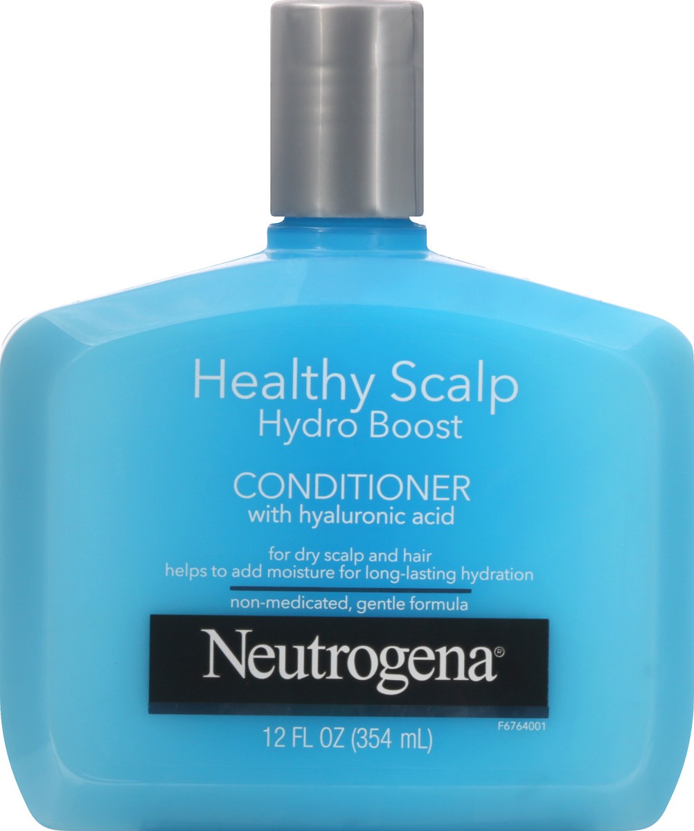 slide 2 of 9, Neutrogena Moisturizing Healthy Scalp Hydro Boost Conditioner for Dry Hair and Scalp, with Hydrating Hyaluronic Acid, pH-Balanced, Paraben & Phthalate-Free, Color-Safe, 12 Fl Oz, 354 ml