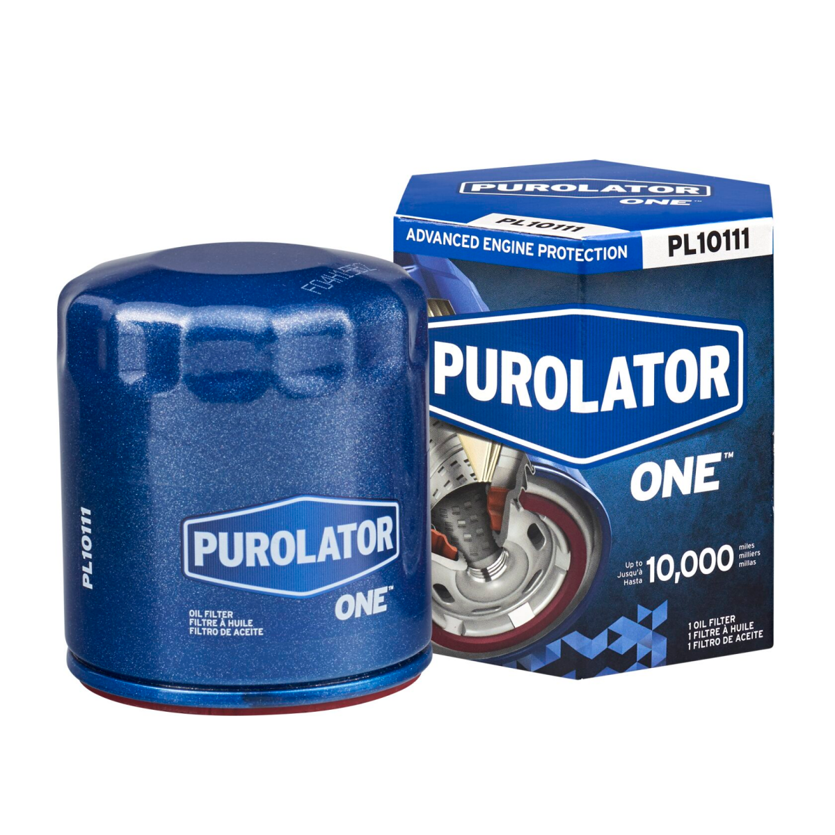 slide 1 of 1, Purolator PL10111 PurolatorONE Advanced Engine Protection Oil Filter, 1 ct