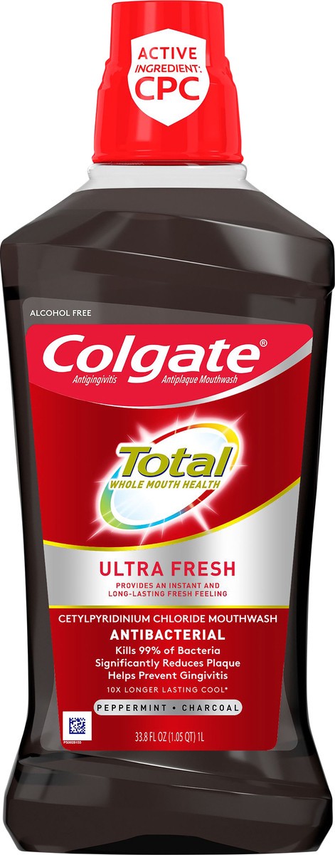 slide 4 of 7, Colgate Total Charcoal Ultrafresh Mouthwash, 33.8 oz