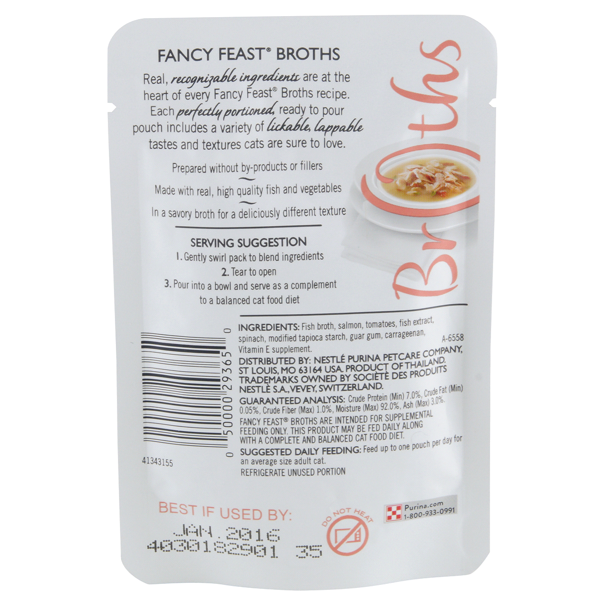 Purina Fancy Feast Broths Classic with Wild Salmon & Vegetables Gourmet