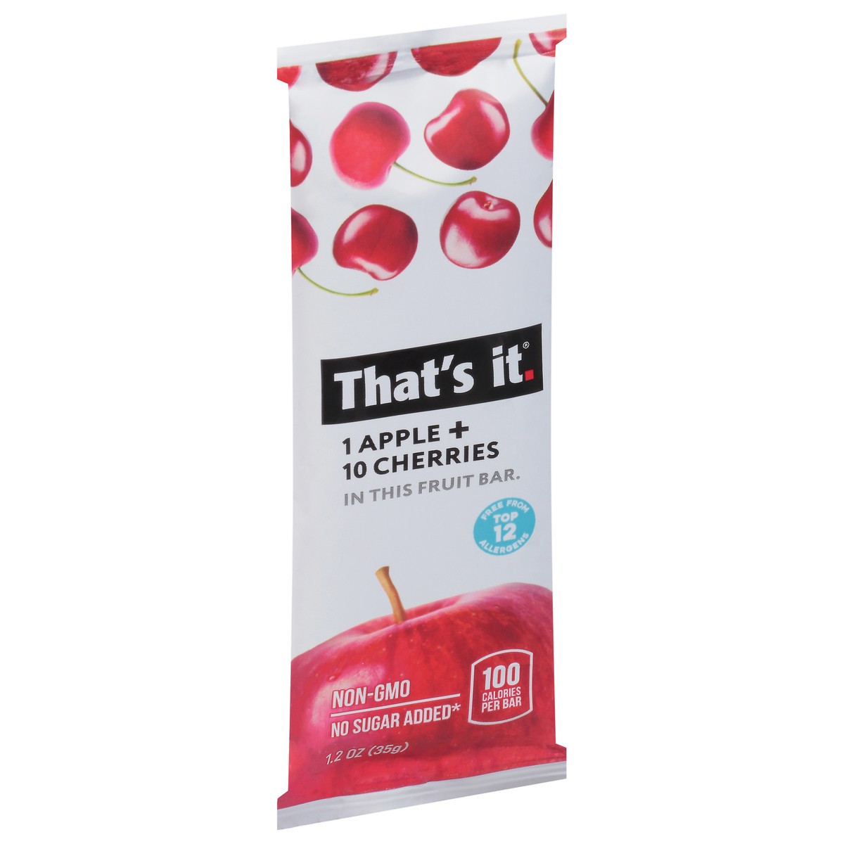 slide 8 of 9, That's it. That's It Apple & Cherry Fruit Bar, 1.2 oz