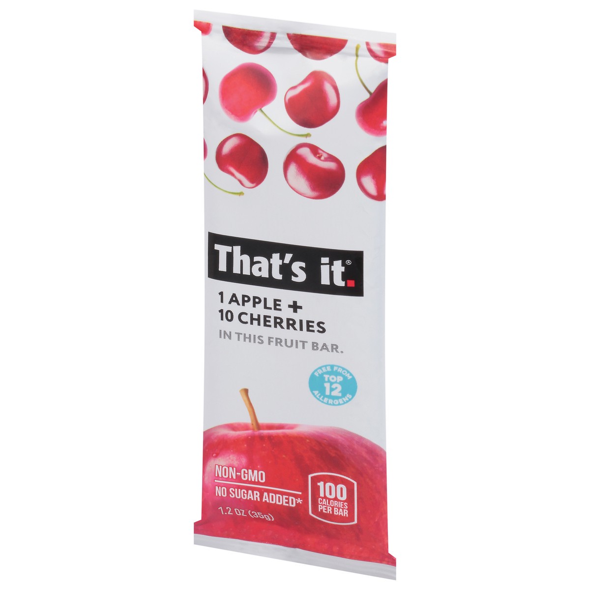 slide 7 of 9, That's it. That's It Apple & Cherry Fruit Bar, 1.2 oz