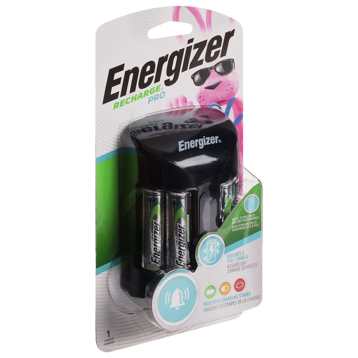 slide 5 of 9, Energizer Recharge Pro AA Batteries with Charger 5 pieces, 1 ct