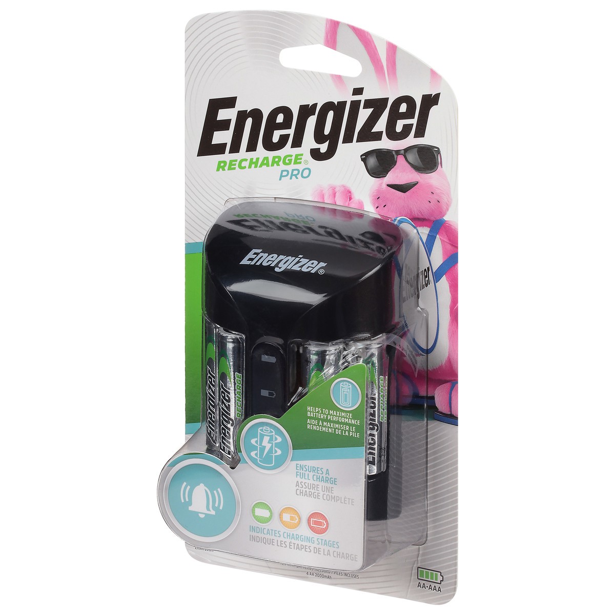 slide 7 of 9, Energizer Recharge Pro AA Batteries with Charger 5 pieces, 1 ct