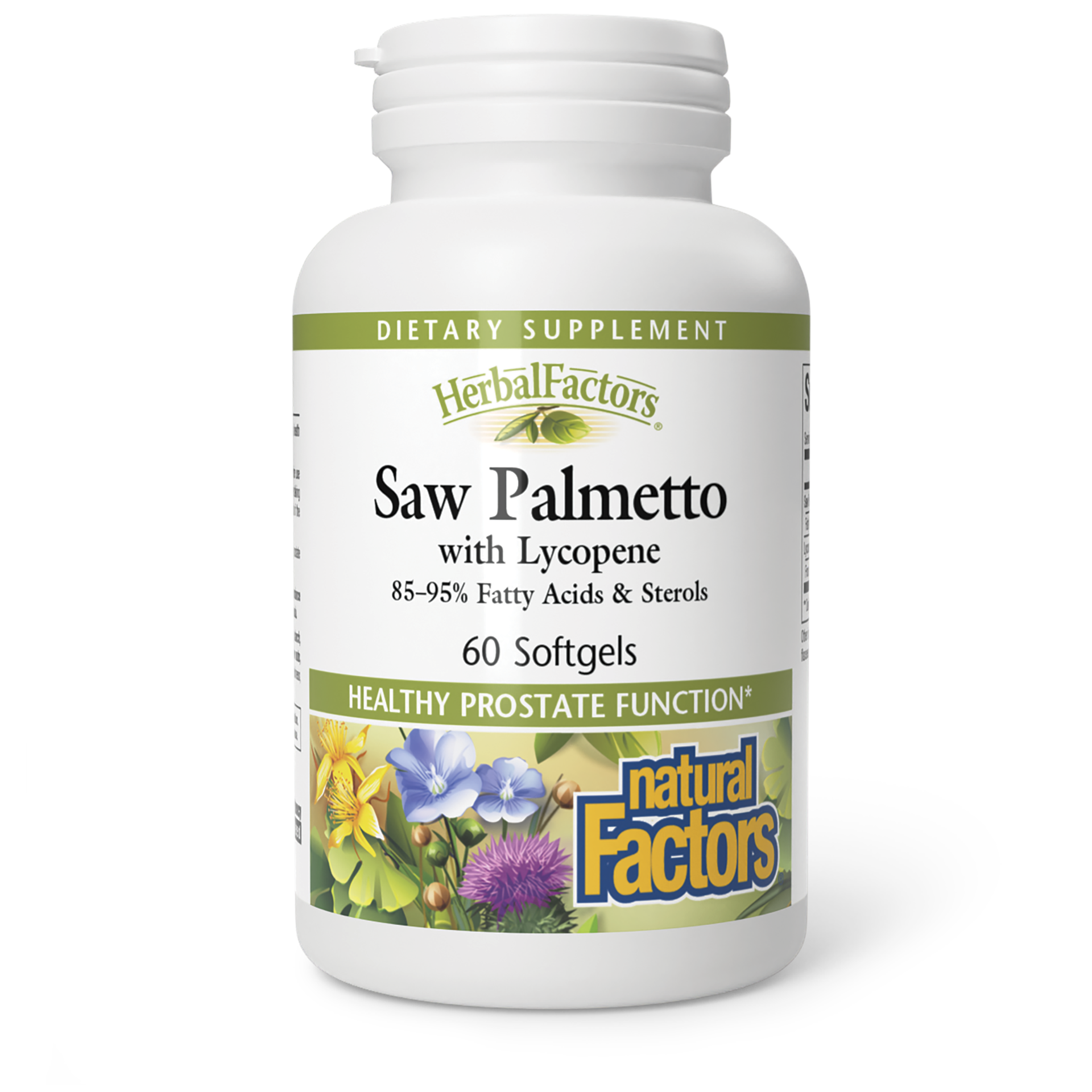 slide 1 of 2, Natural Factors Saw Palmetto Extract, 68 g