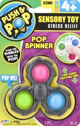 Ja-Ru Push & Pop Spinner Stress Relief Sensory Toy