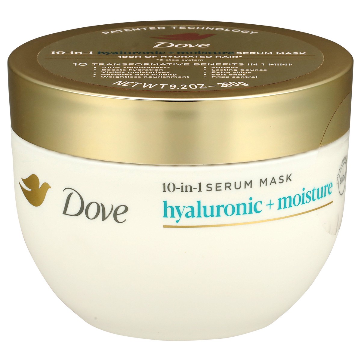 slide 1 of 14, Dove 10-in-1 Hyaluronic + Moisture Serum Mask 9.2 oz, 9.2 oz