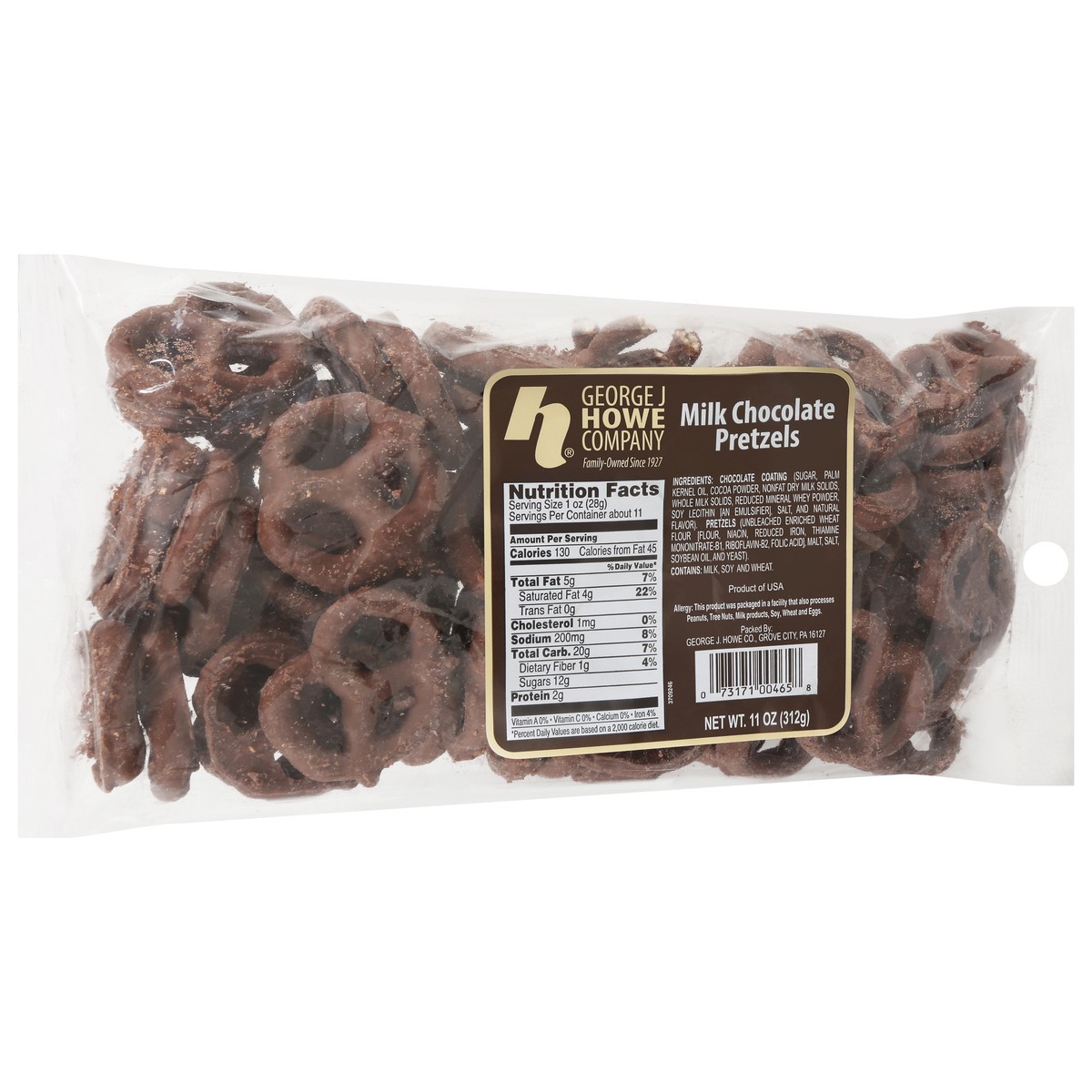 slide 3 of 9, Howe Chocolate Covered Pretzels - 11 Oz, 11 oz