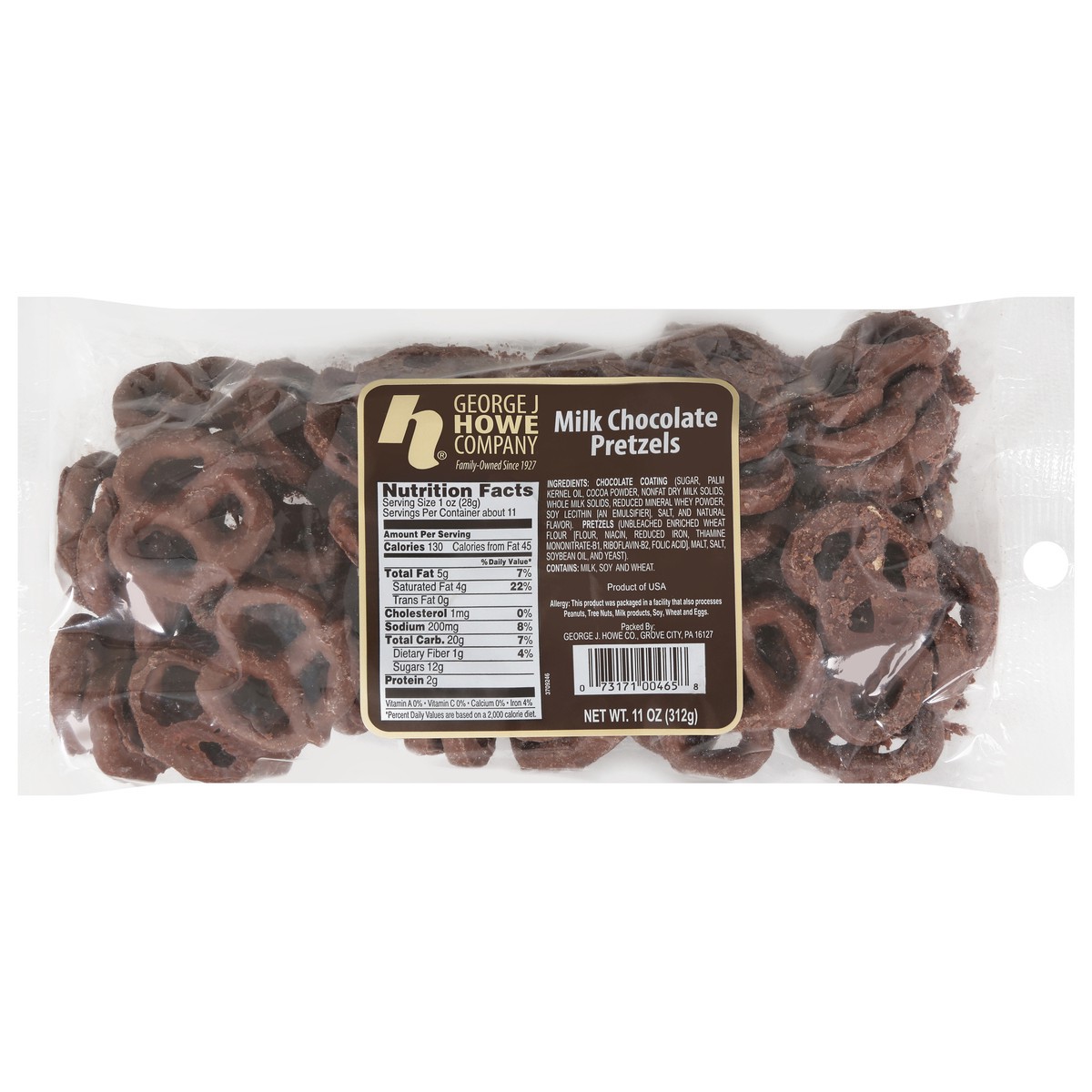 slide 1 of 9, Howe Chocolate Covered Pretzels - 11 Oz, 11 oz