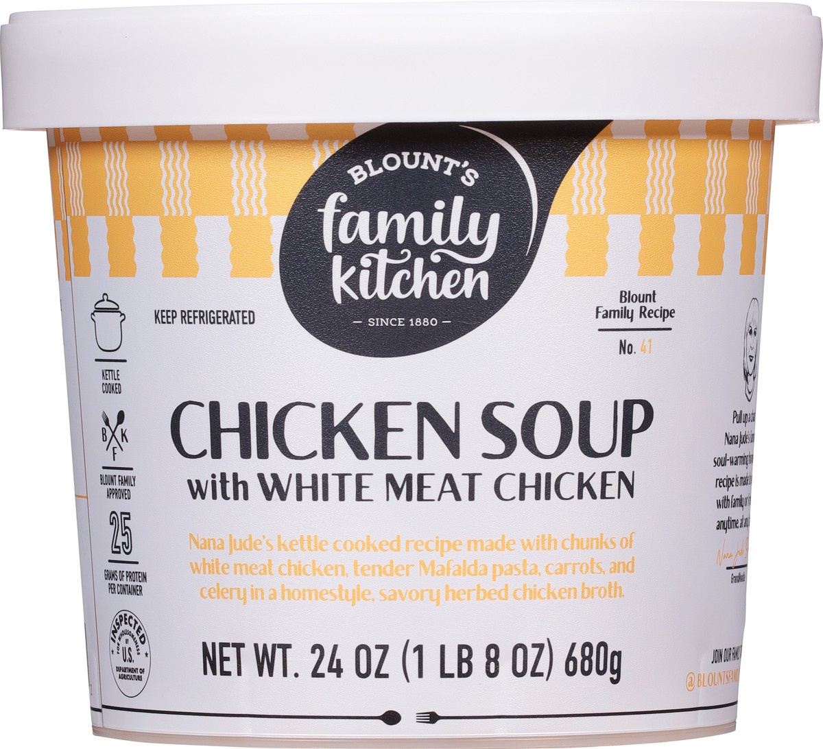 slide 2 of 13, Blount's Family Kitchen Chicken Soup with White Meat Chicken, 24 oz, 24 oz