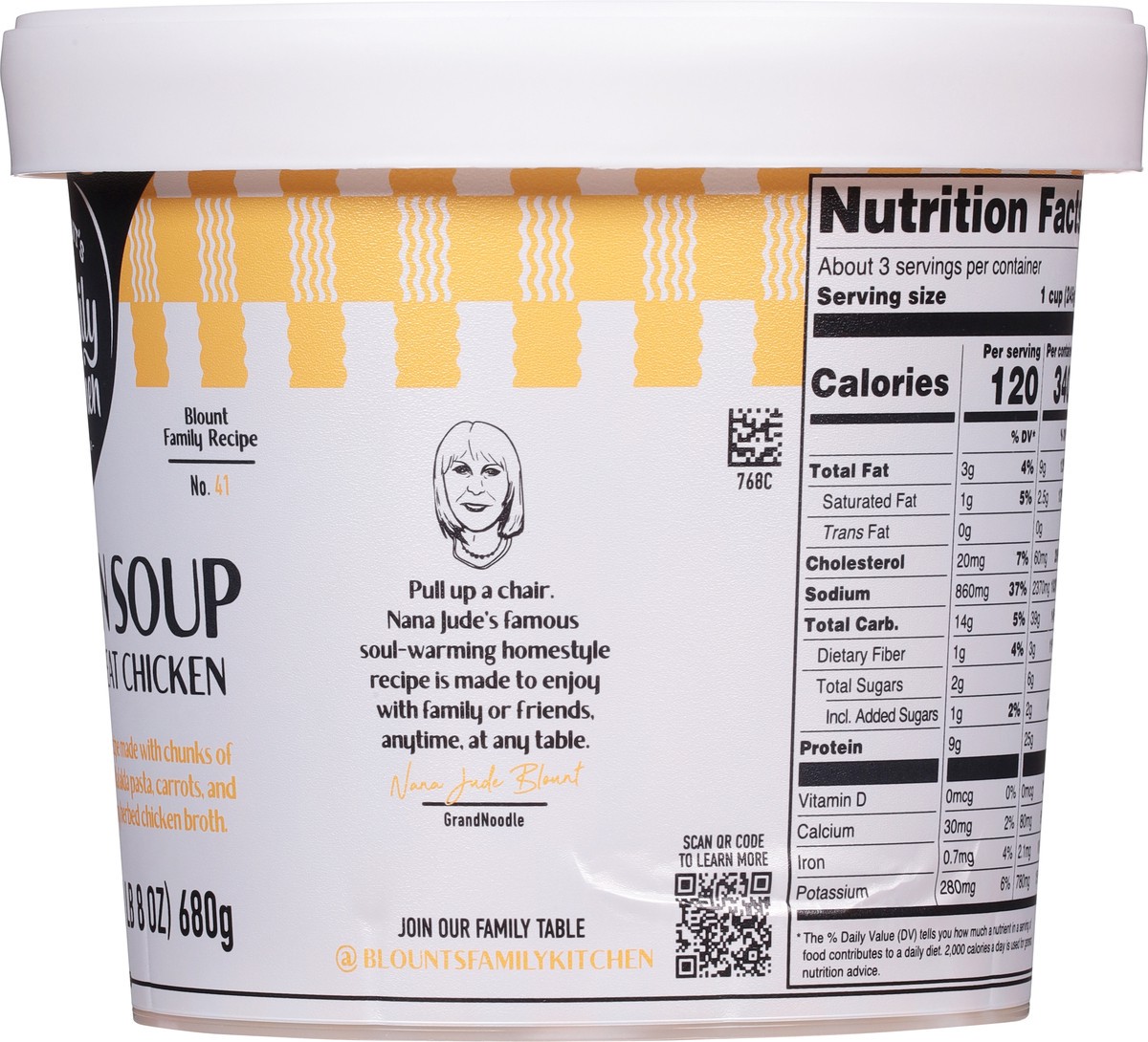 slide 4 of 13, Blount's Family Kitchen Chicken Soup with White Meat Chicken, 24 oz, 24 oz