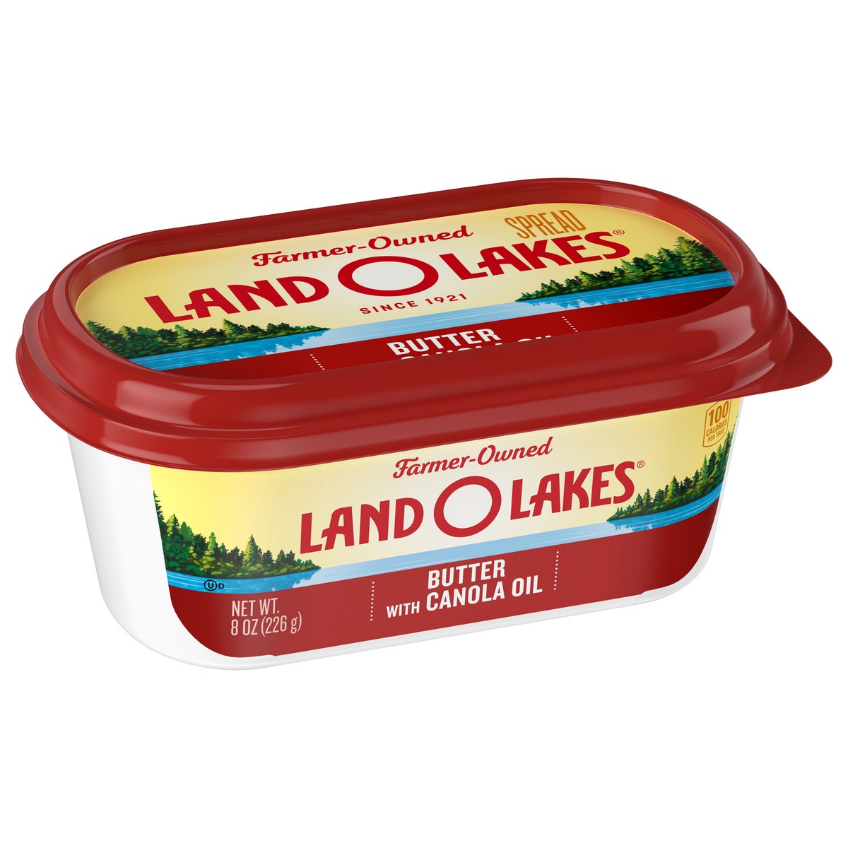 slide 2 of 9, Land O'Lakes Spreadable Butter with Canola Oil, 8 oz