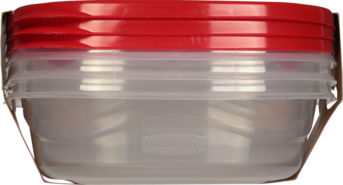 slide 7 of 9, Rubbermaid Takealongs Divided Rectangle Food Storage Container, 3 ct