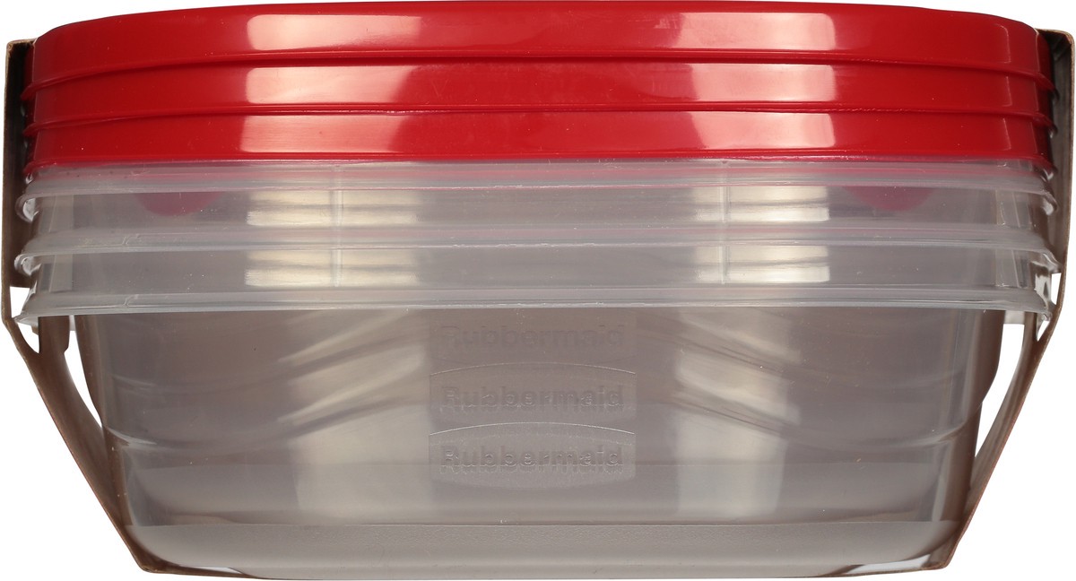 slide 2 of 9, Rubbermaid Takealongs Divided Rectangle Food Storage Container, 3 ct