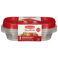 Rubbermaid Takealongs Divided Rectangle Food Storage Container