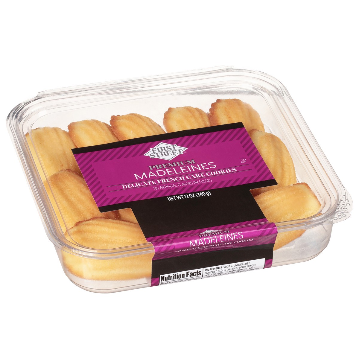 slide 3 of 13, First Street Madeleines, 12 oz
