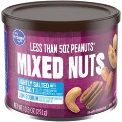 Kroger Lightly Salted With Sea Salt Mixed Nuts - 10.3 oz