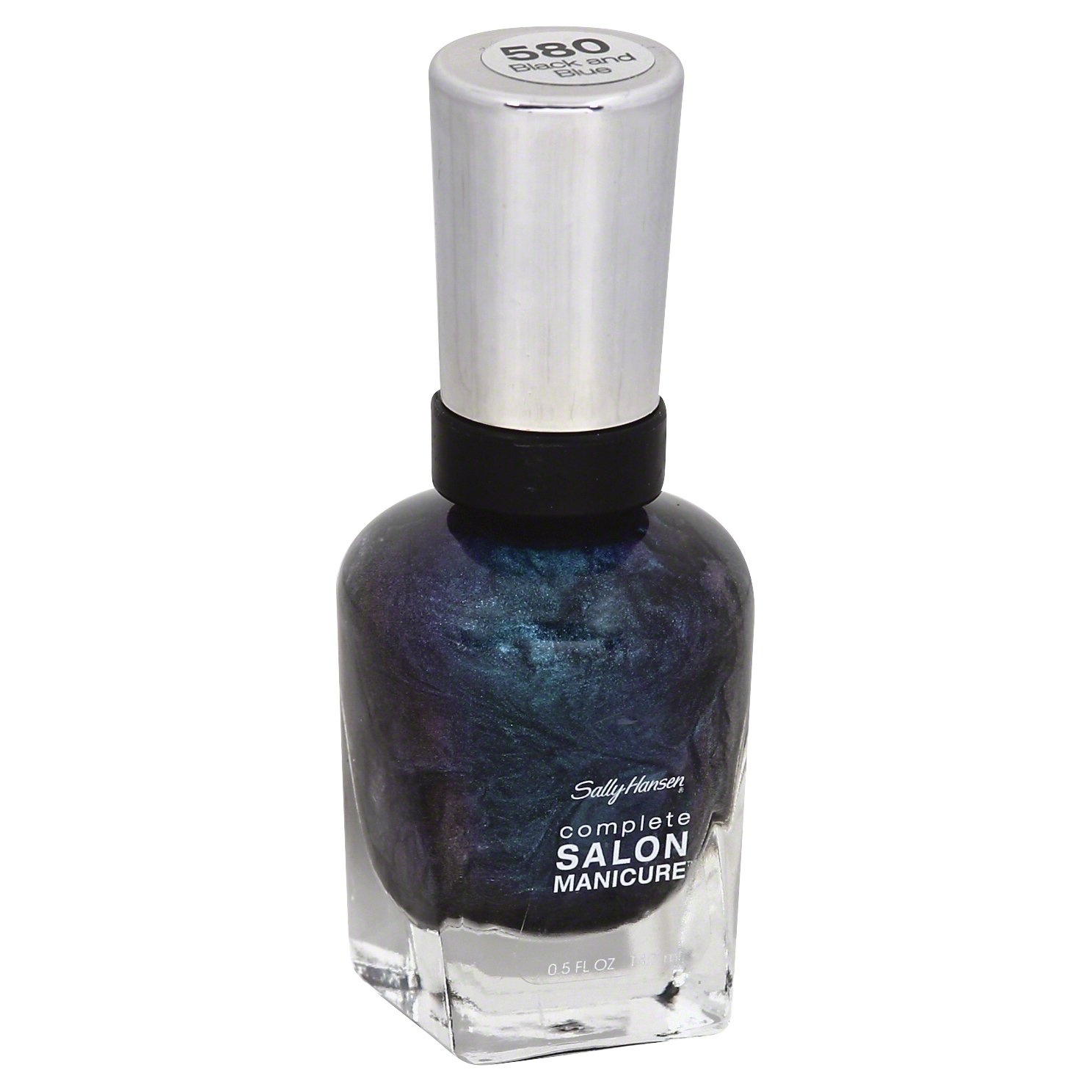 slide 1 of 3, Sally Hansen Complete Salon Manicure - Black And Blue, 0.5 fl oz