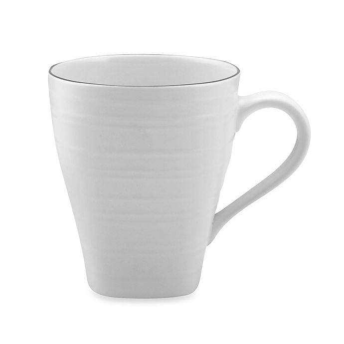 slide 1 of 1, Mikasa Swirl Square Banded Mug, 16 oz