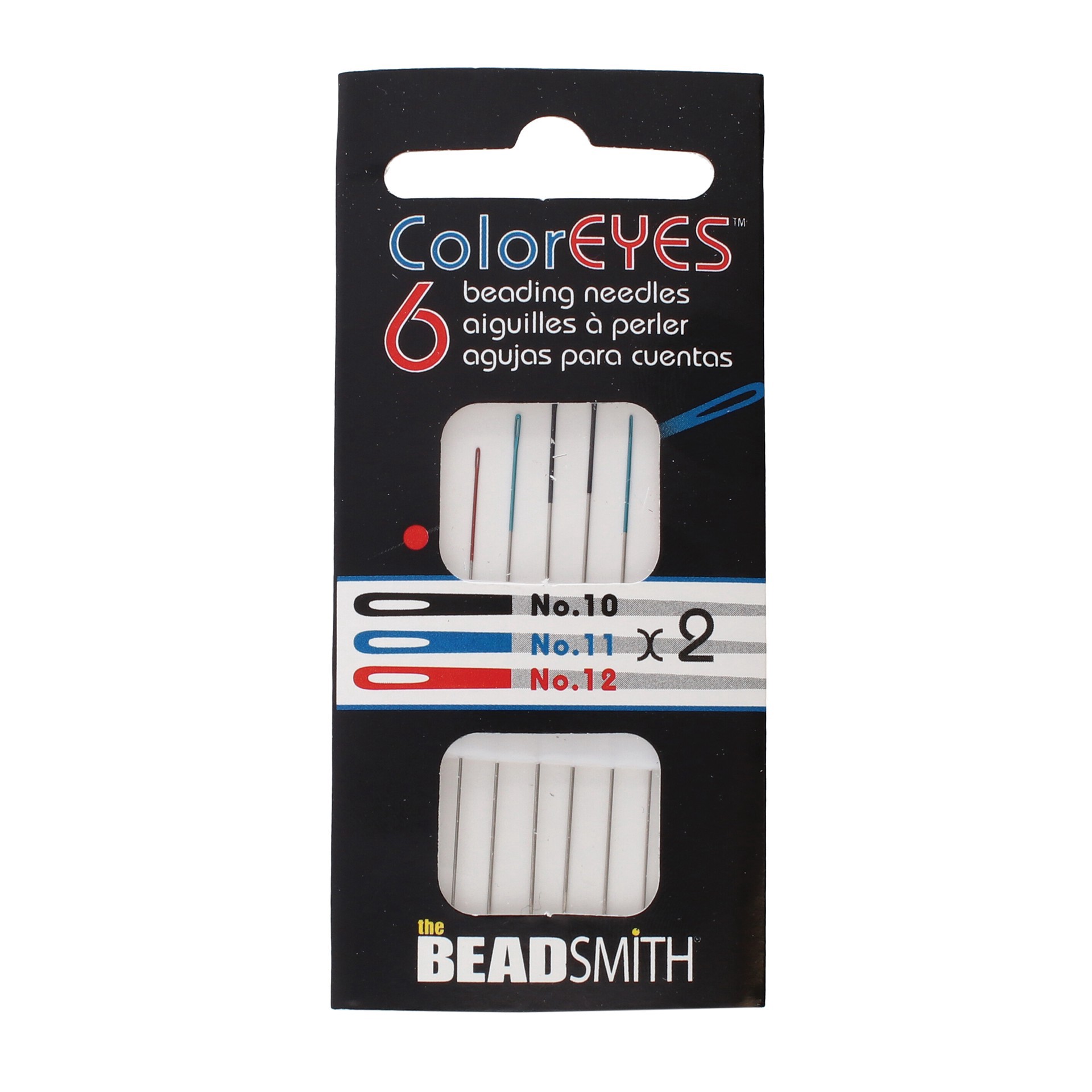 slide 2 of 4, The Beadsmith Coloreyes Beading Needle Set, 1/8 in