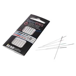 The Beadsmith Coloreyes Beading Needle Set