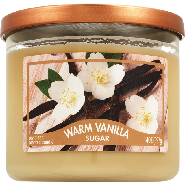 slide 1 of 1, CANDLE HUTCH 3 Wick Warm Vanilla Sugar, 1 ct