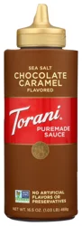 Torani Sea Salt Chocolate Caramel Flavored Puremade Sauce - 16.5 oz