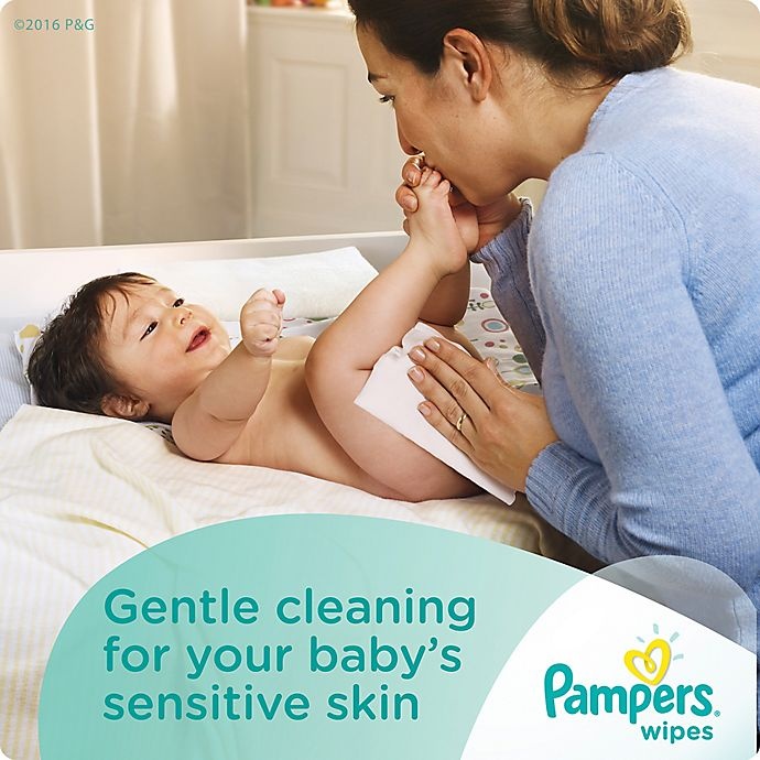 slide 3 of 5, Pampers Sensitive Baby Wipes Refill Pack, 448 ct