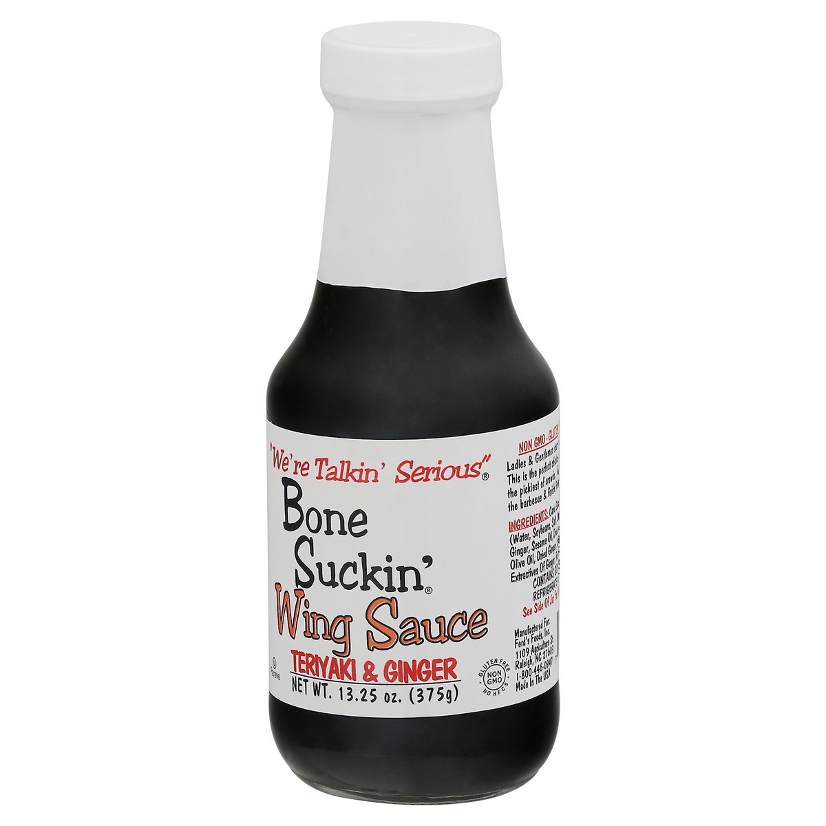 slide 2 of 9, Bone Suckin' Teriyaki & Ginger Wing Sauce 13.25 oz Bottle, 13.25 oz