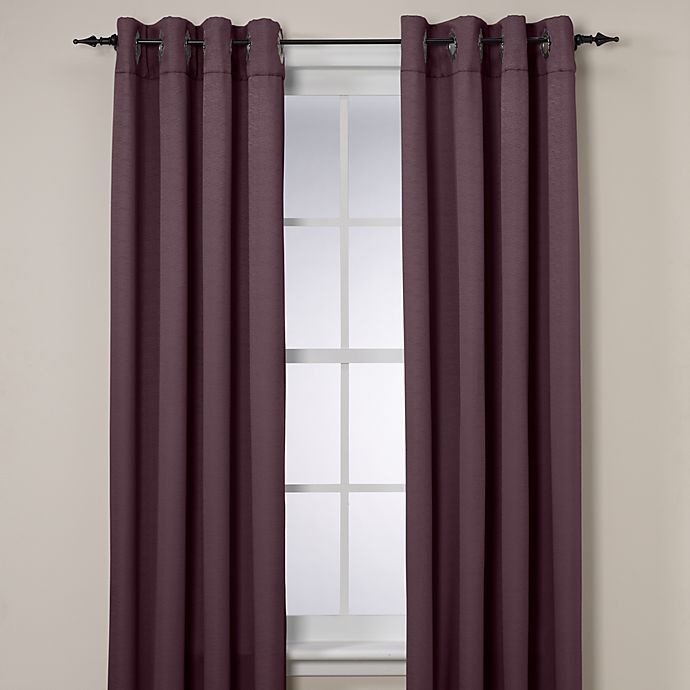 slide 1 of 1, Insola Odyssey Insulating Window Curtain Panel - Purple, 95 in