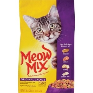 slide 1 of 1, Meow Mix Original Choice Cat Food, 4.2 lb; 1.91 kg