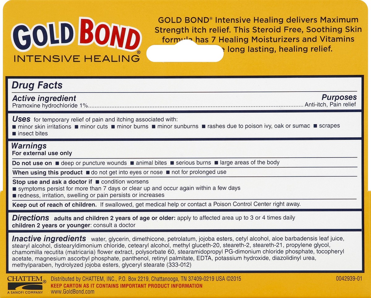 slide 2 of 6, Gold Bond Anti-Itch Cream Intensive Healing, 1 oz