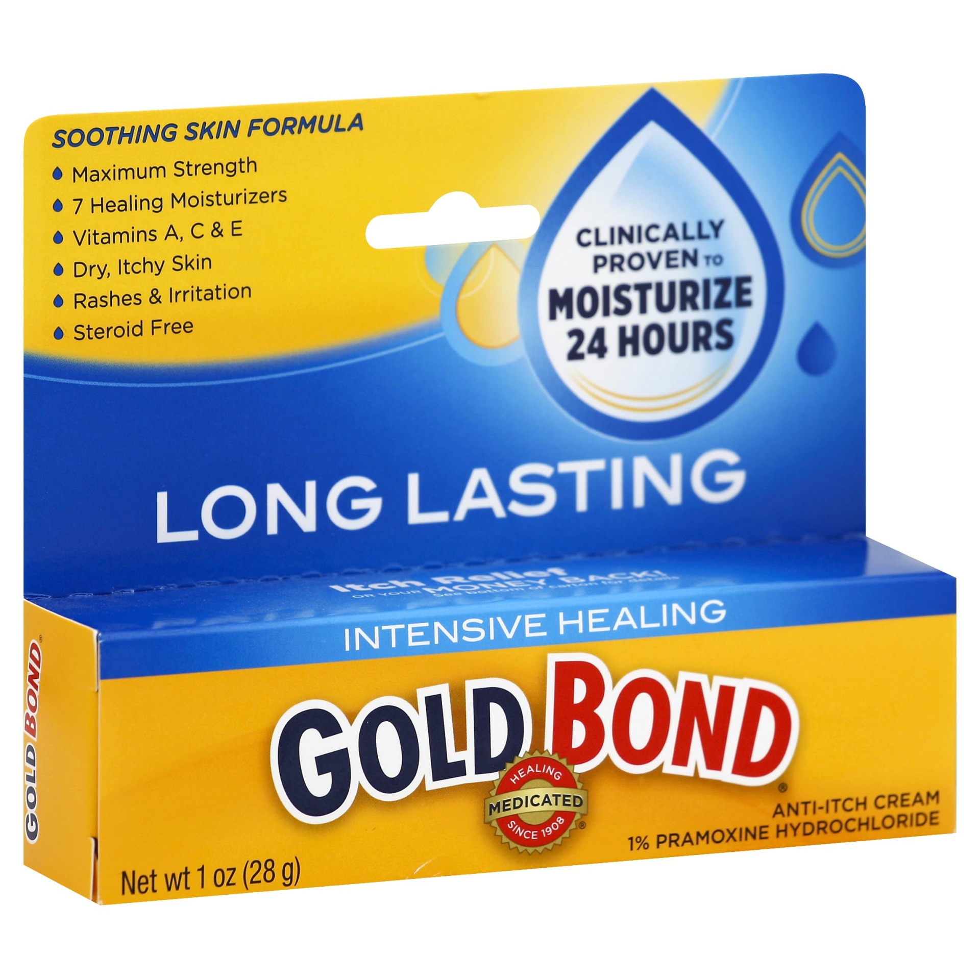 slide 1 of 6, Gold Bond Anti-Itch Cream Intensive Healing, 1 oz