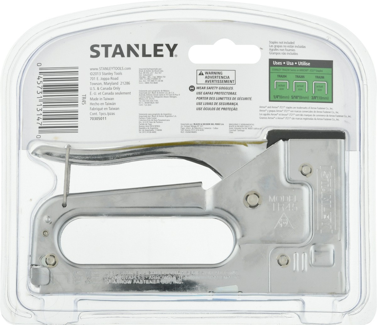slide 9 of 9, STANLEY Multi-Purpose Light Duty Staple Gun 1 ea, 1 ct