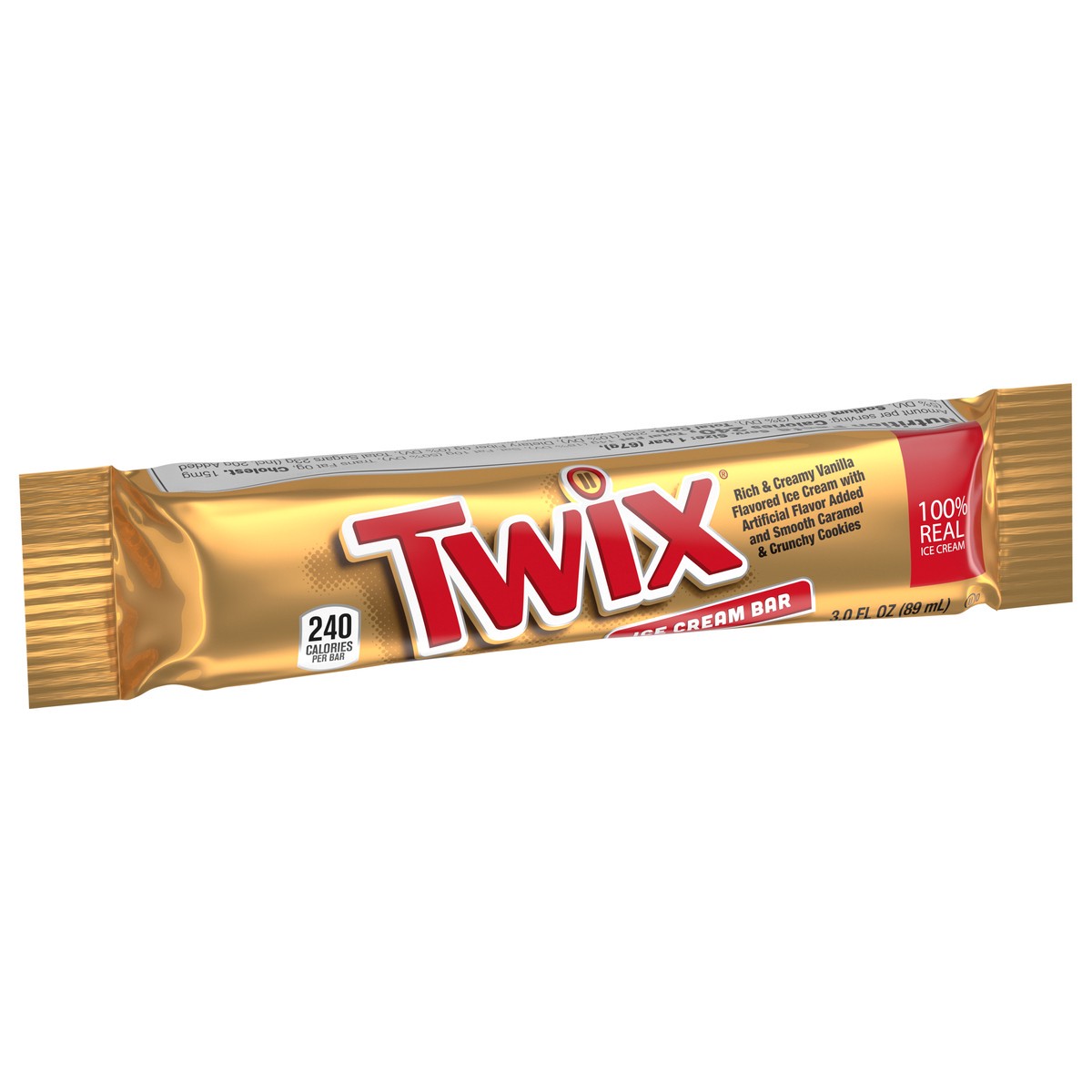 slide 6 of 9, TWIX Caramel Vanilla Ice Cream Bars, 24 Ct Pack, 3 fl oz