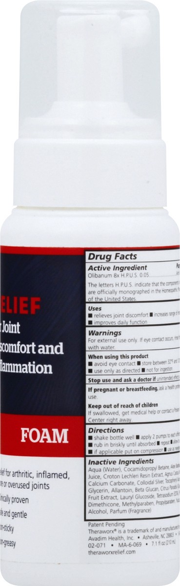 slide 11 of 11, Theraworx Relief Arthrtc Foam, 7.1 oz