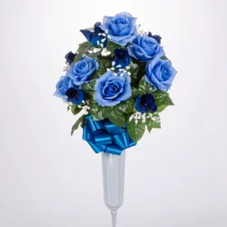 Ger 23 in Rosebud Memorial Vase - Ea