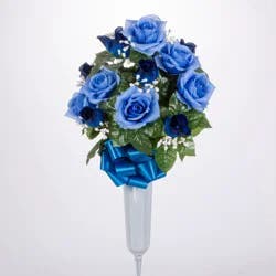 Ger 23 in Rosebud Memorial Vase - Ea