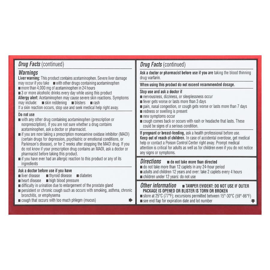 slide 3 of 5, Walgreens Mucus Relief Severe Sinus Congestion Caplets, 20 ct