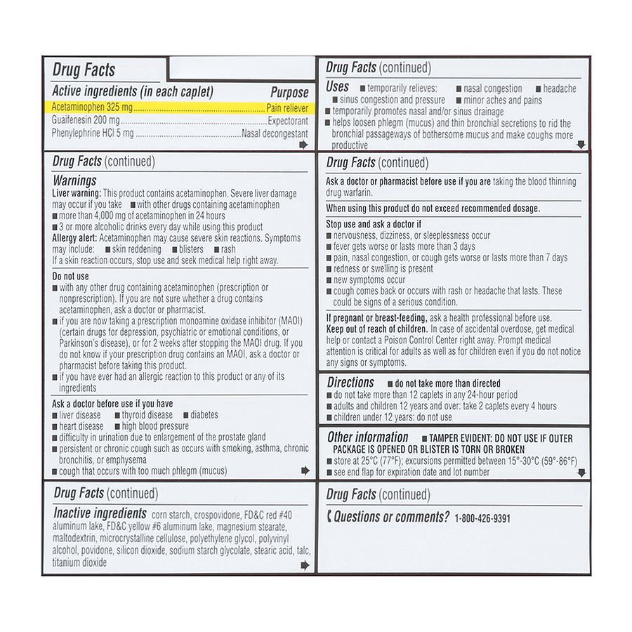 slide 4 of 5, Walgreens Mucus Relief Severe Sinus Congestion Caplets, 20 ct