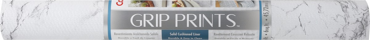 slide 3 of 12, Con-Tact Grip Prints Classic Marble Gray Solid Cushioned Liner 1 ea, 1 ct