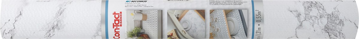 slide 12 of 12, Con-Tact Grip Prints Classic Marble Gray Solid Cushioned Liner 1 ea, 1 ct