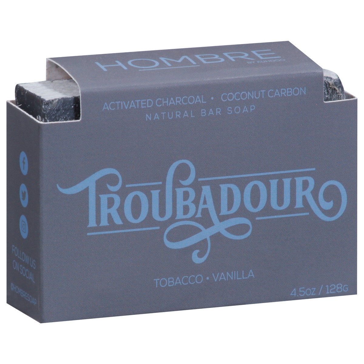 slide 2 of 9, Kuhdoo Troubadour Natural Tobacco Vanilla Bar Soap 4.5 oz, 4.5 oz